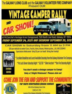 VINTAGE CAMPER RALLY AND CAR SHOW! – Galway Lions Club